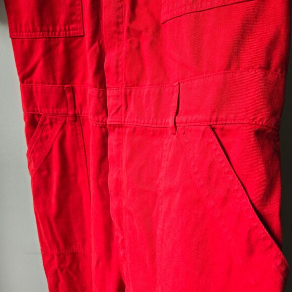 Big Bud Press Mustang Red Coveralls Short Sleeve Jumpsuit Women Size XL Sold Out - Picture 10 of 16